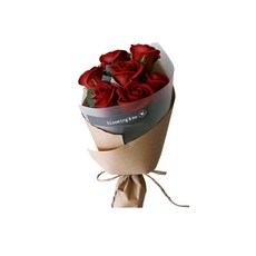 BLOOMING&ME 香皂玫瑰花束 Set 7入, 紅色, 1件