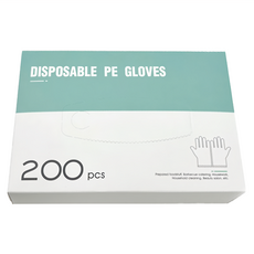 AHOYE 特厚免洗手套/拋棄式手套/衛生手套/手扒雞手套, 200個, 1盒