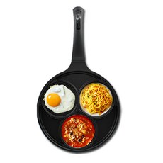 QUEEN SENSE IH電磁爐適用 黑色煎蛋鍋, 24cm, 1個