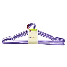 如意小凹槽多功能衣架 6~10入 39.5x20cm, 紫色, 3組