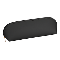 Vakozel 皮革簡約筆袋, 黑色, 1個