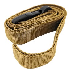 TREEWALKER 插扣式戶外綑綁帶 露營裝備固定 帳篷綑綁帶, 135 x 2.5cm, 沙色, 1個