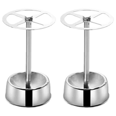 沐慕家居 牙刷架 不鏽鋼材質, 質感銀, 2個