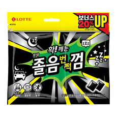 LOTTE 樂天 沁涼薄荷提神口香糖補充包 105g 添加木糖醇、咖啡因, 1包