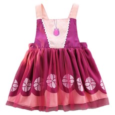 Kori Deer 可莉鹿 防水防髒圍兜衣畫畫衣兼女童公主萬聖節禮服 可愛造型 防水易清潔, M, 蘇菲亞