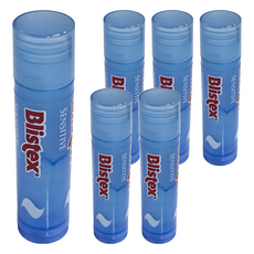 Blistex 碧唇 舒敏修護潤唇膏, 無色無味, 敏感唇適用，蘊含5種安心成份, 4.25g, 6個