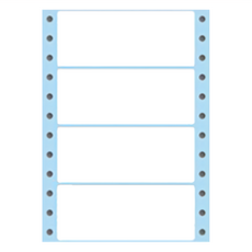 華麗牌 WL-5003B 電腦列印標籤 單排 藍色, 600張, 1盒