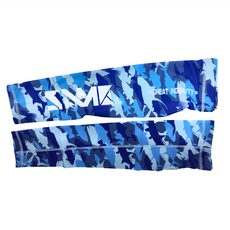 SAME 莎美 女版 抗UV袖套 迷彩藍, L, 1件