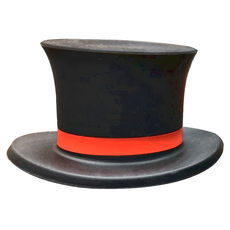 創意小禮帽矽膠酒瓶塞 直徑60x高35mm, 經典黑, 1個