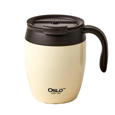 OSLO 蘋果造型 隨行馬克杯, 象牙白色, 450ml, 1個