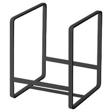 Homely Zakka 日式鐵製盤架 瀝水收納層架 小, 1個, 黑色, 1層