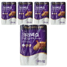 Kleenex 舒潔 捲筒式三層廚房紙巾 130張, 12捲, 5袋