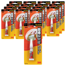 3M Scotch 超級瞬間膠, 黏著力強 膏狀不溢流 適用於凹凸表面 快乾 省時, 16條