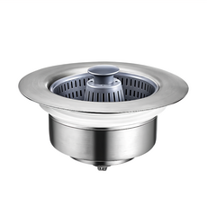 水槽彈跳過濾器 3入 Set, 不鏽鋼ABS矽膠, 尺寸 7cm*7cm*11cm, 重量77g, F-SP-SWITCH, 1組