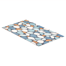 dayneeds 日需百備 重複美學系列 絲圈地墊, 藍色鵝卵石, 1個