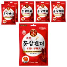 mAmmos 高麗紅蔘糖 紅蔘香氣濃郁 口感清新, 80g, 6袋
