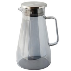JUST HOME 黑晶耐熱玻璃壺, 透明, 1.7L, 1個