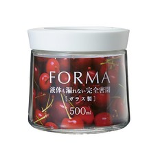 ASVEL 玻璃密封保鮮罐, 大容量, 防潮密封, 輕巧好收納, 上蓋凹槽設計, 500ml, 1個