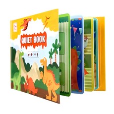 Quiet Book 安靜書 3歲以上兒童適用, 恐龍世界