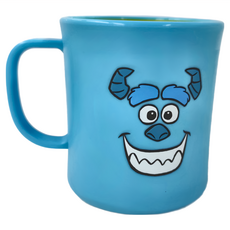 LiLFANT 怪獸電力公司 毛怪雙色把手杯 300ml, 藍色 + 黃色, 1個