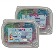 濃縮洗衣球 洗衣膠球 洗衣凝珠 顏色隨機, 100顆, 2盒