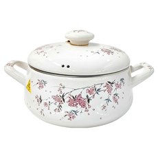 FUJIHORO 琺瑯兩手鍋 2.5L, 20cm, 白色, 1個