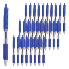 小麥購物 按壓中性筆 G199 0.5mm 11g 30支, 藍色, 4組