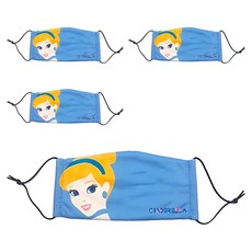 Disney 迪士尼 布口罩 大, 仙杜瑞拉, 4入, 1包