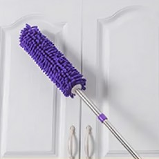 超細纖維除塵伸縮撢子 2入-紫色 布32x10cm 超細纖維材質, 60~90cm, 1組