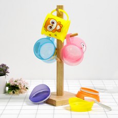 Edison 愛迪生 Friends 兒童水杯3件組 附杯蓋, 幼兒學習水杯, 雙向飲用口杯蓋, U字形底面設計，不易翻倒, 藍色獅子 + 粉色兔子 + 黃色貓頭鷹, 1組