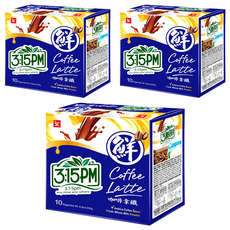 3點1刻 咖啡拿鐵, 25g, 10包, 3盒
