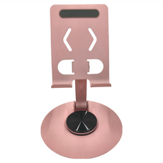 CITY BOSS 360度旋轉全金屬折疊支架, 穩固支撐, 手機/平板適用, AS091-B, 粉色, 1個