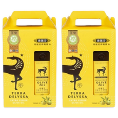 TERRA DELYSSA 德麗莎 特級初榨橄欖油禮盒, 全球第二大橄欖油生產國出品，適用於各種料理，高溫烹調也能安心使用, 2盒