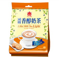 義美 減糖香醇奶茶, 16.5g, 17包, 1袋