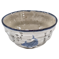 鯨鯊冰裂釉紋茶碗 日本產陶瓷, OJ-005-210, 1個