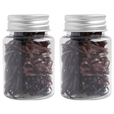 gloss&glow 方便保管橡皮筋髮圈 200條 2罐