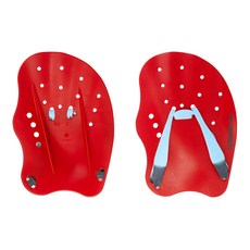 Speedo 成人划手板 Tech Paddle 上半身訓練, L, 紅淺藍灰