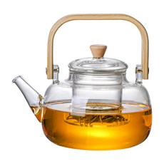 高硼矽耐明火提樑玻璃壺 900ml, 1個, 透明