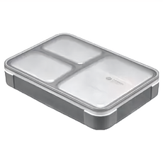 CB JAPAN 時尚巴黎系列抗菌纖細餐盒, 深灰色, 277g 600ml, 1個