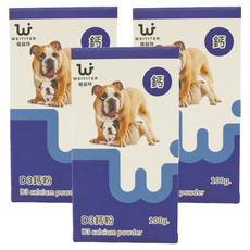 WEIYITER 維益特 犬用 D3鈣粉 100g, 3盒