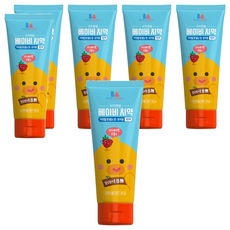 BUSYANGEL 寶寶無氟牙膏 覆盆子味, 60g, 6條