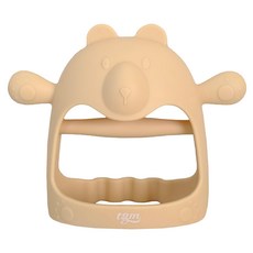 tgm 白金矽膠手套型固齒器, 熊熊米色, 1個