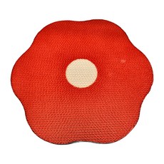 Hikiwee 小花貓抓板, 附貓薄荷, 附納米膠, 高密度瓦楞紙, 小紅花, 1個