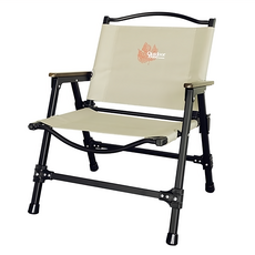 Outdoor Base 軍風折疊椅 Z1, 600D牛津布, 輕量鋁合金骨架, 櫸木扶手, 沙棕色, 1個