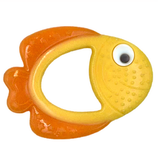 genki bebi 元氣寶寶 咬牙按摩 適合四個月以上寶寶, 彩虹魚, 1個, 固齒玩具