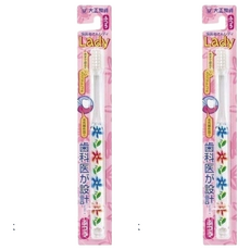 大正製藥 Lady專用牙刷 極細軟硬2種植毛 超小刷頭, 1入, 2支