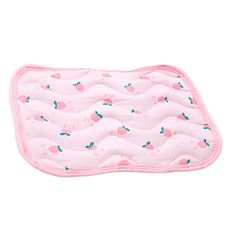寵物冰絲涼感墊, 粉色蜜桃, 1個