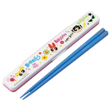 Skater 塑膠筷子 18cm, 飛天小女警, 筷子 + 盒子, 1個