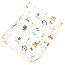 竹纖維三層嬰兒防水隔尿墊 大號 干濕墊, 大獅子樂園, 60 x 90cm, 1個