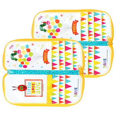 ERiC CARLE 艾瑞卡爾 多功能餐具袋 21.5cm X 8.5cm, 混合顏色, 2個